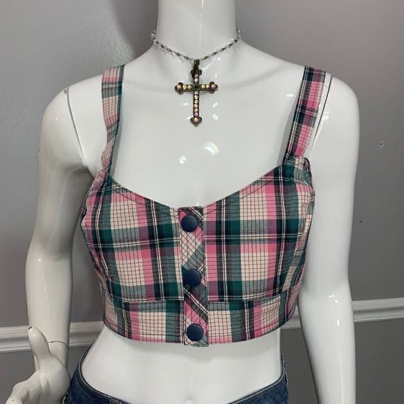NWOT Urban Outfitters (UO) plaid halter top - XL - Picture 4 of 10